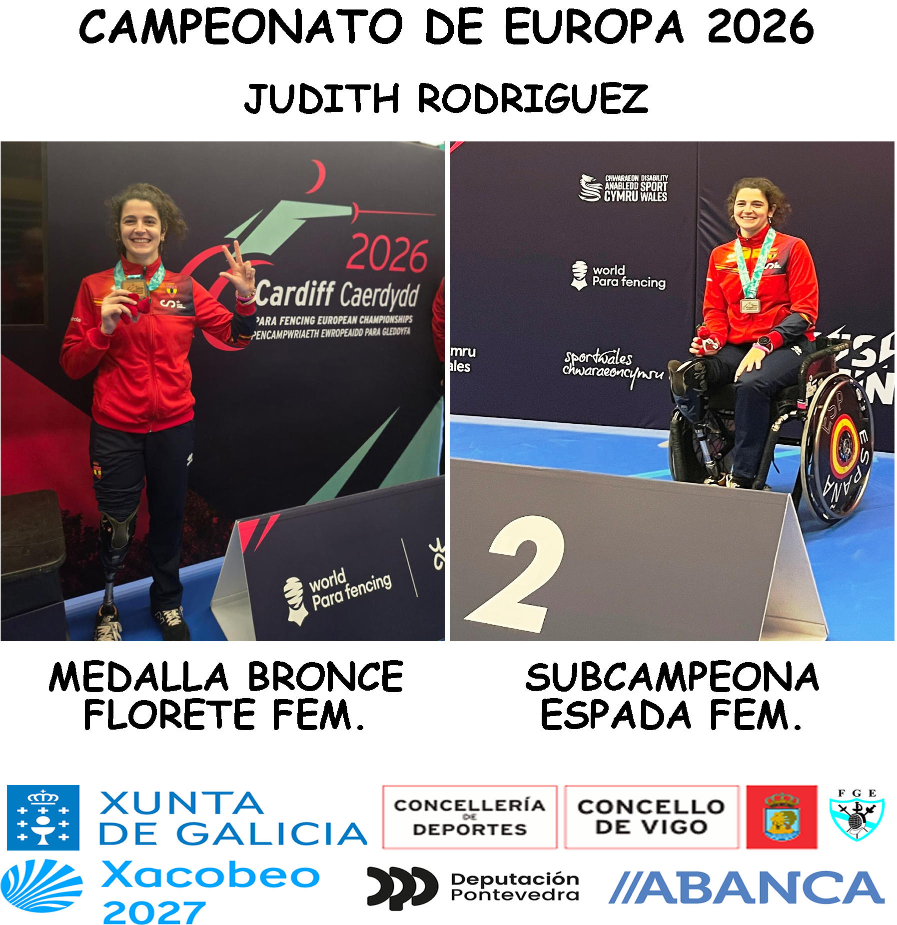 Judith Subcampeona de Europa 2026